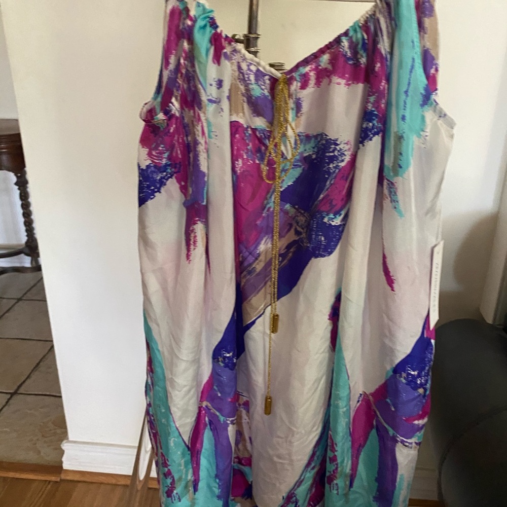Colorful Abstract Women's Dress - Picture 14 of 14